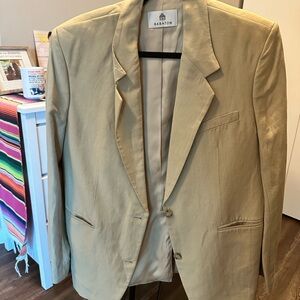 Babaton Tan Blazer Classic Single-Breasted